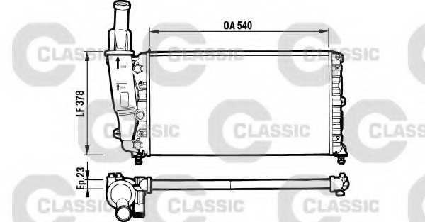 Radiator racire motor