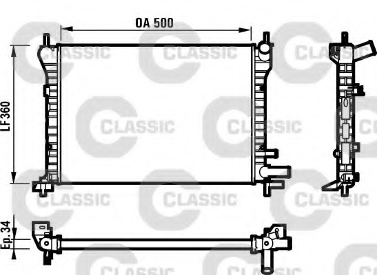 Radiator racire motor