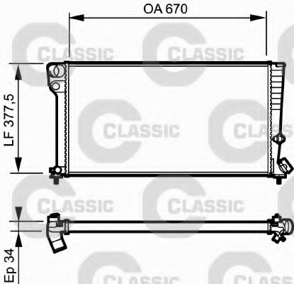 Radiator racire motor