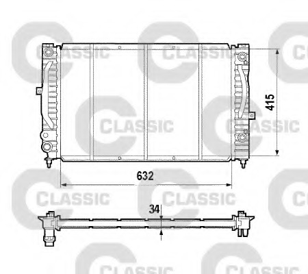 Radiator racire motor