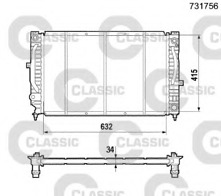 Radiator racire motor