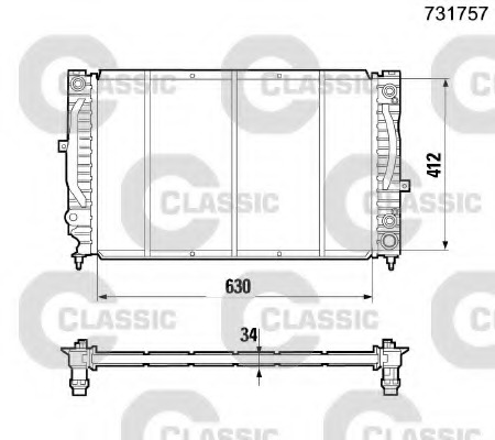 Radiator racire motor