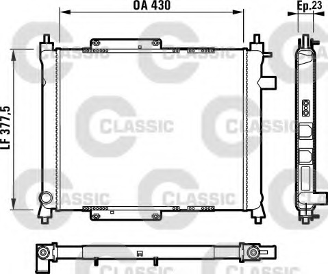 Radiator racire motor