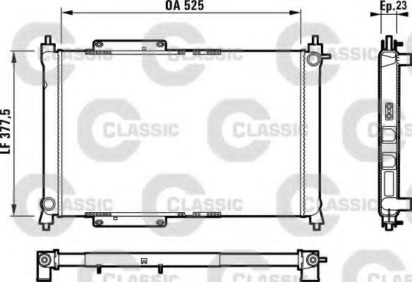 Radiator racire motor