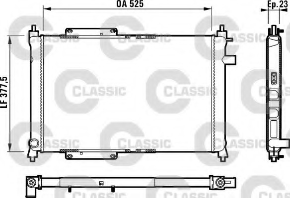 Radiator racire motor