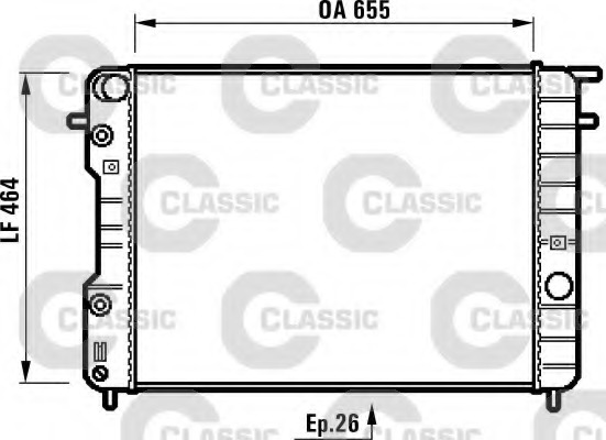 Radiator racire motor