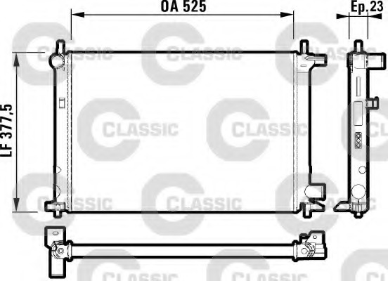 Radiator racire motor