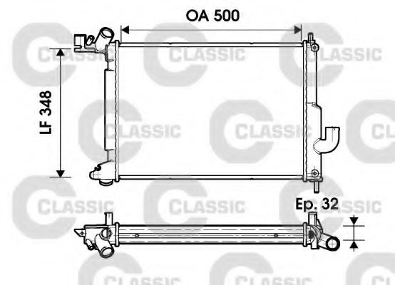 Radiator racire motor