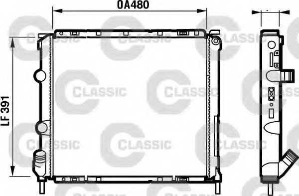 Radiator racire motor