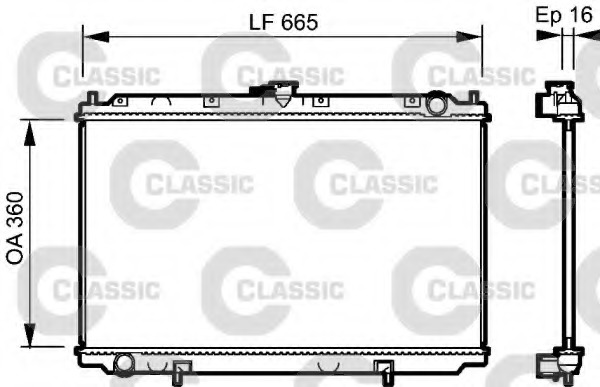 Radiator racire motor