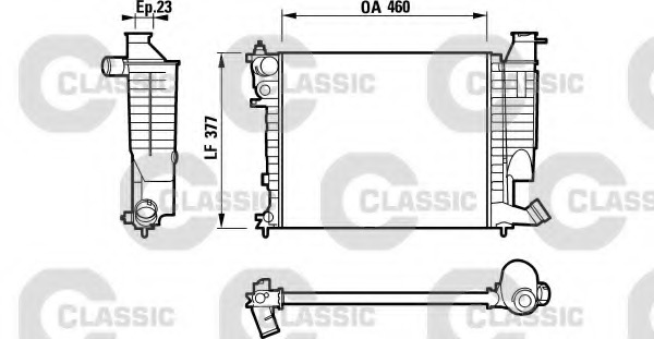 Radiator racire motor