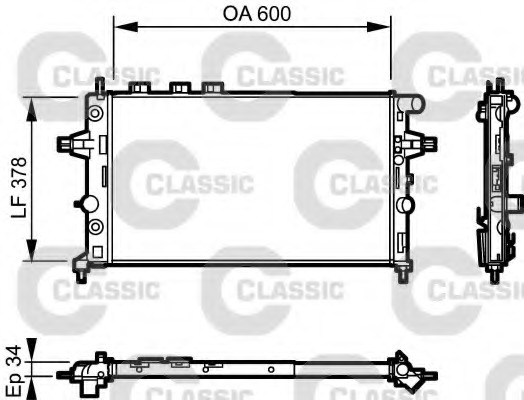 Radiator racire motor