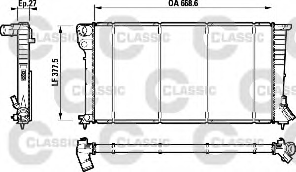 Radiator racire motor