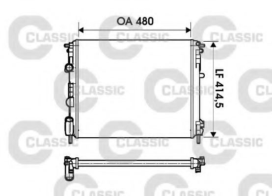 Radiator racire motor