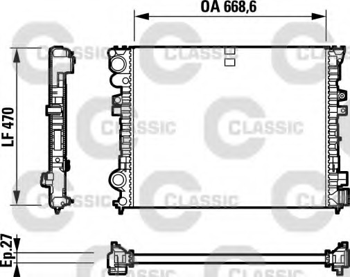 Radiator racire motor