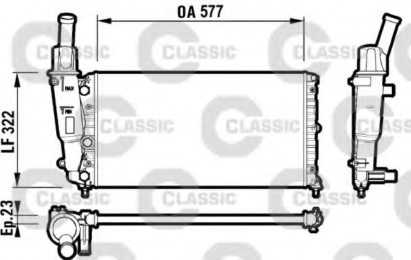 Radiator racire motor