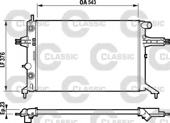 Radiator racire motor