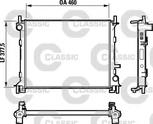 Radiator racire motor