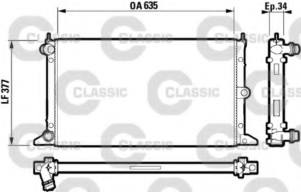 Radiator racire motor