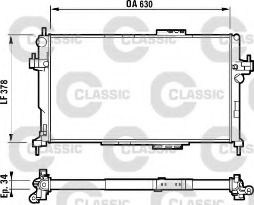 Radiator racire motor