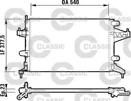 Radiator racire motor