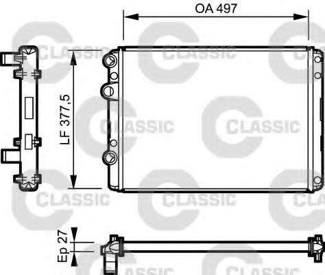 Radiator racire motor