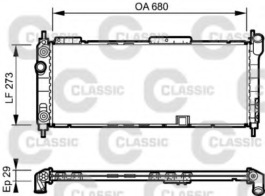 Radiator racire motor