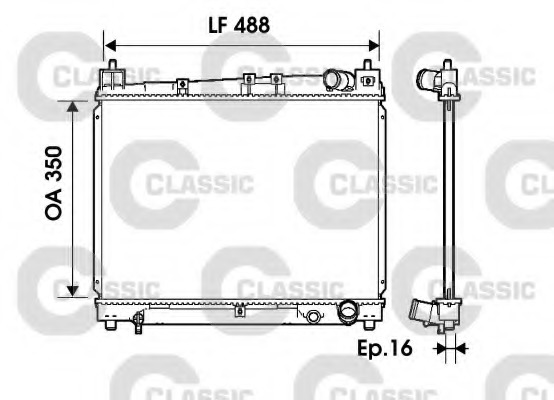 Radiator racire motor