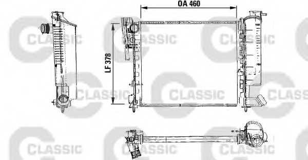 Radiator racire motor