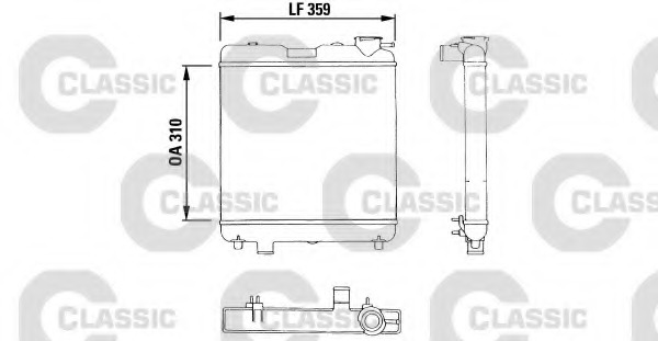 Radiator racire motor