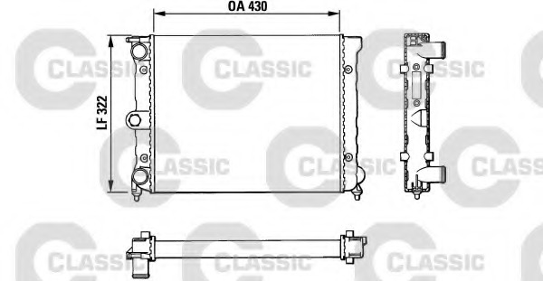 Radiator racire motor