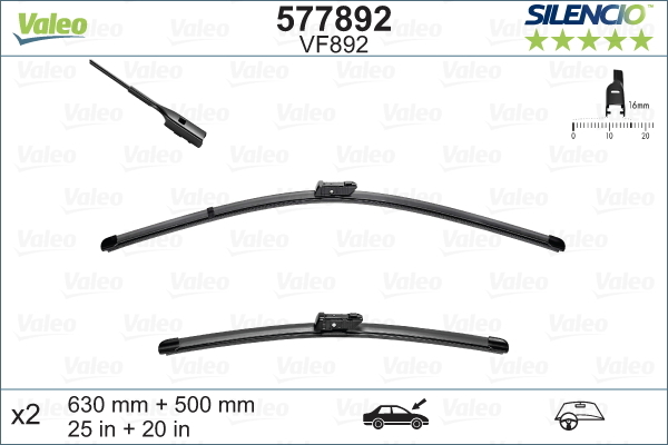 Set stergatoare aerodinamice parbriz