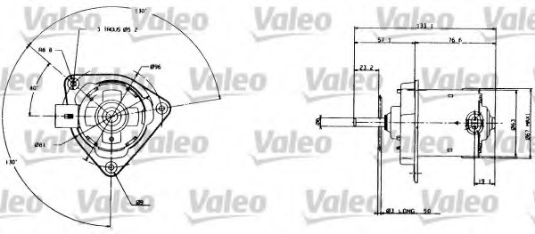 Motor electric ventilator