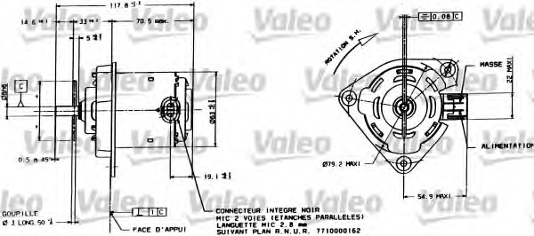 Motor electric ventilator