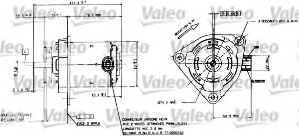 Motor electric ventilator