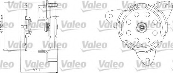 Motor electric ventilator