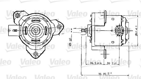 Motor electric ventilator