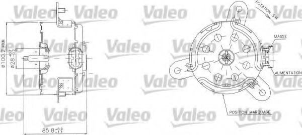 Motor electric ventilator