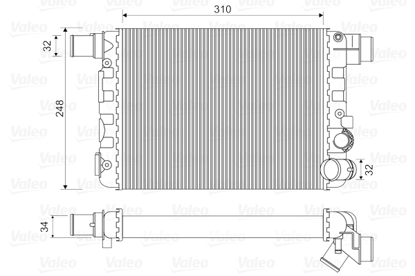 Radiator racire motor