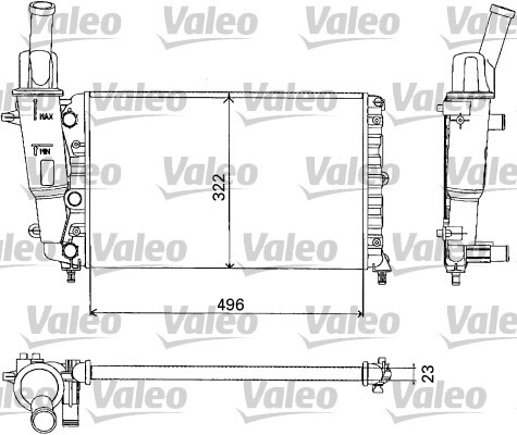 Radiator racire motor