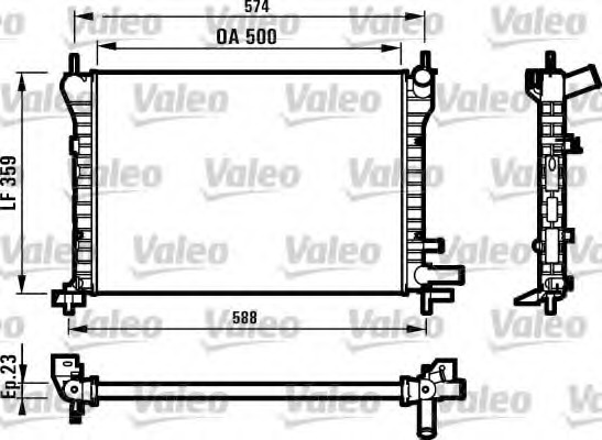 Radiator racire motor