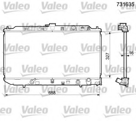 Radiator racire motor