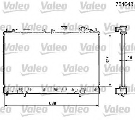 Radiator racire motor