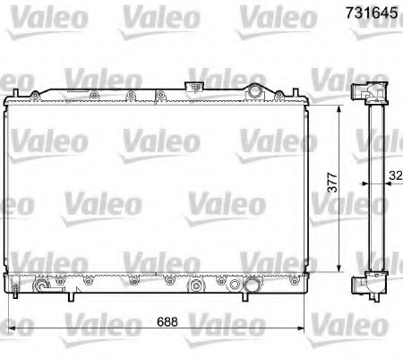 Radiator racire motor