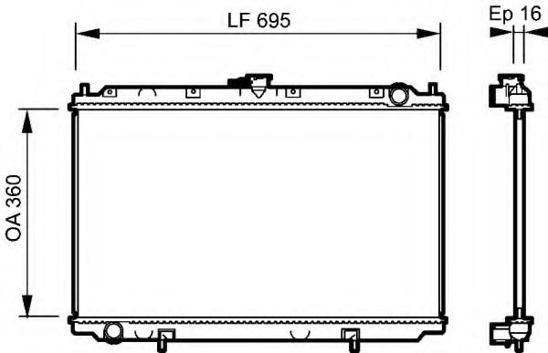 Radiator racire motor