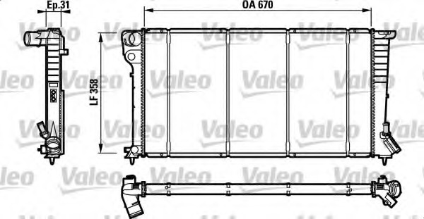 Radiator racire motor