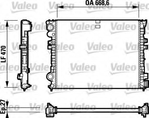 Radiator racire motor