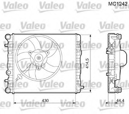 Radiator racire motor