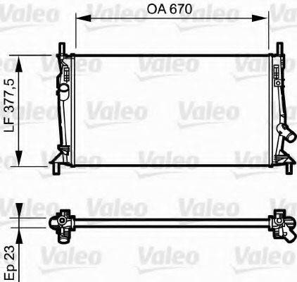 Radiator racire motor