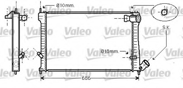 Radiator racire motor